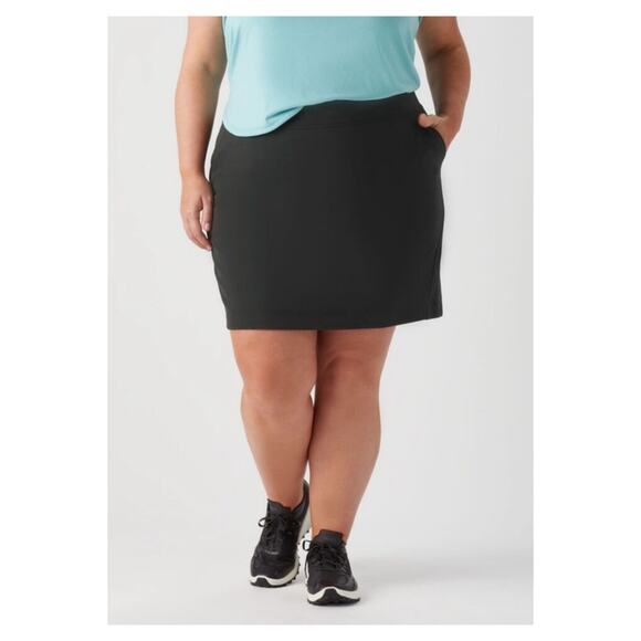 Duluth Trading Co NoGa Stretch Skort 3X Black - Picture 1 of 6